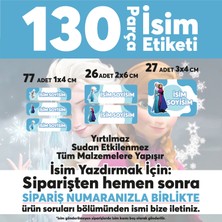 Dijitalist Baskı Okul Etiketi Kalem Defter Etiketi Karlar Ülkesi Özel Isim Yazılabilen Etiket - 130 Adet