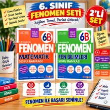 Fenomen 6. Sınıf Matematik ve Fen Bilimleri Soru Bankası 2’li Set | 6b | Yeni Nesil Sorular | Video Çözümlü | Akıllı Tahta Uyumlu