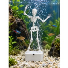 ModuLab 3D Dans Eden Iskelet Akvaryum Dekoru Hava Taşı Baloncuklu Hareketli Süs