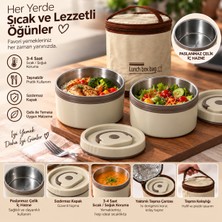 Favora 2'li Çelik Termoslu Lunch Box Yemek Kabı Seti