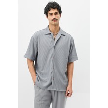 Fitilli Oversize Gömlek