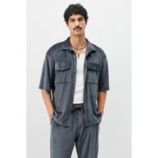 Fitilli Oversize Gömlek