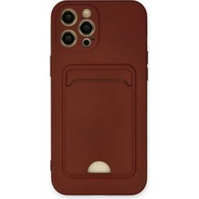 Royaleks Iphone 12 Pro Max Kılıf Kelvin Kartvizitli Silikon - Bordo