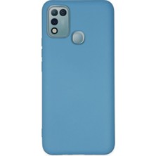 Royaleks Infinix Hot 10 Play Kılıf Nano Içi Kadife Silikon - Mavi