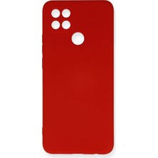 Royaleks Oppo A15 Kılıf Nano Içi Kadife Silikon - Kırmızı