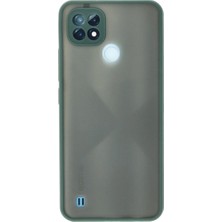 Royaleks Realme C21 Kılıf Montreal Silikon Kapak - Yeşil