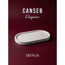 Canseb Elegance Taş Tozu - 18X9CM Dekoratif Tepsi - Sunumluk - Hediyelik