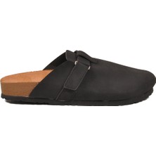 Aryan Siyah Ayarlanabilir Cırt Bantlı Önü Kapalı Erkek Sabo Terlik 031-125 M