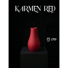 Canseb Elegance Premium - 13CM Boyunda - Dekoratif Kuru Çiçek Vazosu - El Boyaması Işçilik