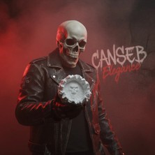 Canseb Elegance 13CM Alevli Kuru Kafa Küllük Dekor - Premium Dekor