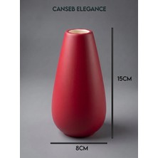 Canseb Elegance Modern Vazo - El Boyaması Işçilik - Premium - ( Ölçüler: 15 x 8 x 3 cm )