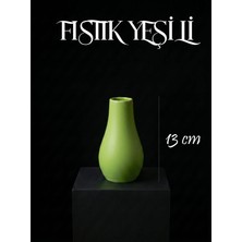 Canseb Elegance Premium - 13CM Boyunda - Dekoratif Kuru Çiçek Vazosu - El Boyaması Işçilik