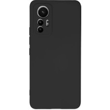 Royaleks Mi 12 Lite Kılıf Nano Içi Kadife Silikon - Siyah