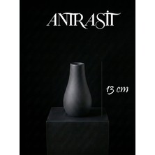 Canseb Elegance Premium - 13CM Boyunda - Dekoratif Kuru Çiçek Vazosu - El Boyaması Işçilik