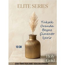 Canseb Elegance Elite Seri - Gold - 10CM Boyunda - Mini Vazo - El Boyaması Işçilik