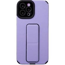 Royaleks Iphone 12 Pro Max Kılıf Mega Standlı Silikon - Lila