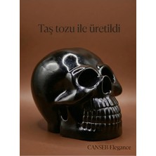 Canseb Elegance 10CM Siyah Kuru Kafa Heykeli