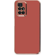 Royaleks Redmi 10 2022 Kılıf Volet Silikon - Kırmızı