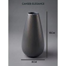 Canseb Elegance Modern Vazo - El Boyaması Işçilik - Premium - ( Ölçüler: 15 x 8 x 3 cm )