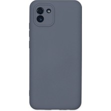 Royaleks Samsung Galaxy A03 Kılıf Nano Içi Kadife Silikon - Gri