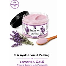 Radical El & Vücut Peeling Lavanta 400 gr Tüm Cilt Tipleri İçin Yenileyici Etkiyle Derinlemesine Temizler
