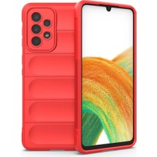 Royaleks Samsung Galaxy A33 5g Kılıf Optimum Silikon - Kırmızı