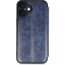 Royaleks Iphone 16 Plus Kılıf Flip Cover - Lacivert