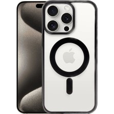 Royaleks Iphone 15 Pro Max Kılıf Erozi Magsafe Kapak - Siyah