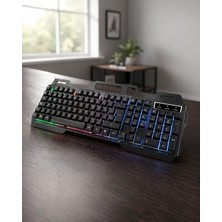 Azrlya Profesyonel Oyuncu Klavye Mouse Seti – Rgb Işıklı, Türkçe Q, Dpı Ayarlı, Dayanıklı Gövde