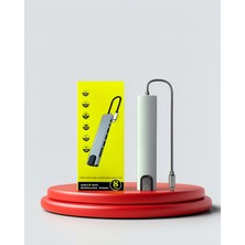 Azrlya 4K HDMI Çıkışlı, Gigabit Ethernet'li Usb‑c Çoklu Port Hub