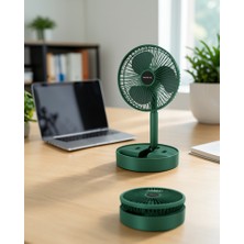 Azrlya Şarjlı Mini Fan Katlanabilir 3 Hız Ayarlı Taşınabilir Tasarımlı