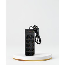 Azrlya Termal Koruma Sistemli USB Type-C 10’lu Grup Priz 2m 2500W Güç Kapasiteli