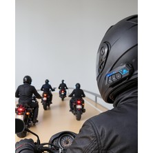 Azrlya Motosiklet Kaskı Için Bluetooth Kulaklık Hands Free Çağrı Özellikli