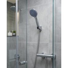 Azrlya 4 Modlu El Duşu Başlığı Spiral Hortumlu Duş Seti Banyo Aksesuarı