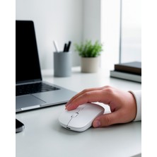 Azrlya 5000 Dpı Bluetooth Kablosuz Mouse Hafif Ergonomik Sessiz Wireless Fare