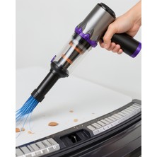 Azrlya Taşınabilir Oto Süpürge 220W Turbo Güçlü Metal Hepa Filtreli Kablosuz Süpürge