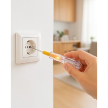 Azrlya 110-220V Elektrik Test Kalemi Korozyona Dayanıklı Nikel Kaplamalı