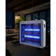 Azrlya Uv Işıklı Sinek Öldürücü Lamba 12W Çift Tüplü Elektrikli Böcek Öldürücü