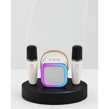 Azrlya Taşınabilir Karaoke Hoparlör Bluetooth 5.0 ve Çift Mikrofonlu
