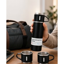 Azrlya Çelik Termos Bardak Seti | 500 ml Kapasite, Kaymaz Taban, Hediye Kutulu