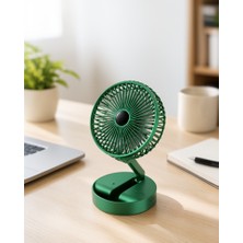 Azrlya Şarjlı Katlanabilir Mini Fan – 3 Kademe Hız Ayarı, Taşınabilir Tasarım