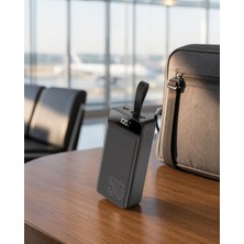 Azrlya Powerbank 50.000 Mah Dijital Göstergeli Taşınabilir 4 Portlu Hızlı Powerbank Yeni Nesil