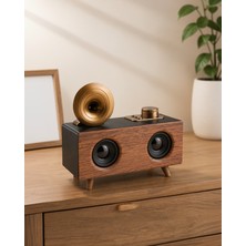 Azrlya Nostaljik Radyo Bluetooth Bağlantılı Şarjlı Yüksek Ses Kaliteli