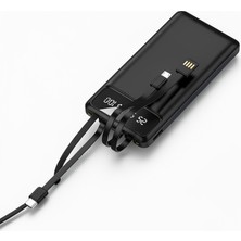 Azrlya Powerbank 20.000 Mah LCD Ekran USB Lightning Type-C Uyumlu Ios ve Android