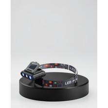 Azrlya Cob + Xpe LED Kafa Feneri 800 Lumen USB Type C Şarjlı Çok Modlu