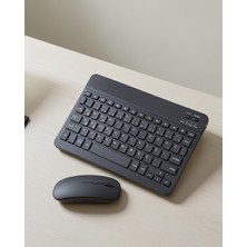 Azrlya Bluetooth Klavye Mouse Seti Taşınabilir Wireless Bilgisayar Aksesuarı