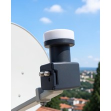 Azrlya 4K Ultra Hd Twin Lnb Çift Uydu Çıkışlı Ku Band Çanak Anten Lnb 0.1 Db