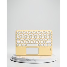 Azrlya Touchpad Uyumlu Bluetooth Klavye Slim Kablosuz Wifi Q Klavye