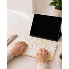 Azrlya Bluetooth Kablosuz Klavye – Ince Slim Model, Tablet ve Akıllı Tv Uyumlu, Sessiz Tuşlu Taşınabilir Klavye