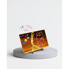 Azrlya LED Aydınlatmalı Şeffaf Mesaj Tahtası – 30X20 Cm, Neon Etkili Yazılar Için Tasarlandı